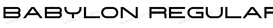 Babylon Regular字体转换